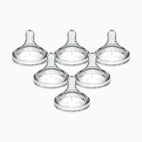 Dr. Brown's Wide-Neck Nipple (6 Pack) - Clear, Level 1