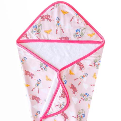 Copper Pearl Premium Baby Knit Hooded Towel - Wonder Woman - Premium Baby Knit Hooded Towel - Wonder Woman