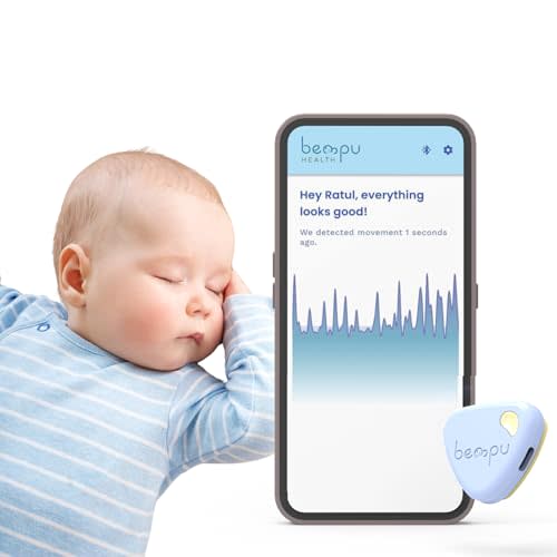 Baby Movement Monitor - Sleep Monitor with Gentle Vibration Alerts | Peace of Mind for Parents - Portable - Easy Clip-On Baby Safe Design