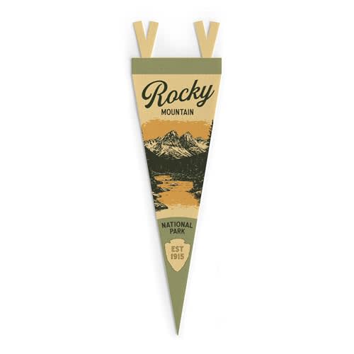 Rocky Mountain National Park Large Felt Pennant