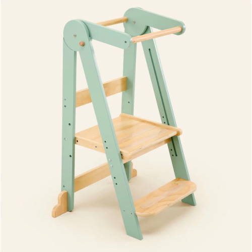 HARPPA Nordi | Foldable Toddler Tower – Compact Montessori-Inspired Standing Tower for Ages 2–6, Wooden Convertible Tower for Kitchen, Bathroom & More
