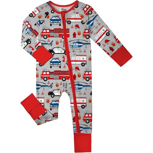 Weiwei Bamboo Viscose Baby Pajamas Boys Girls, 2-Way Zipper Romper, YKK, Preemie & Newborn Sleepers 0-24 Months