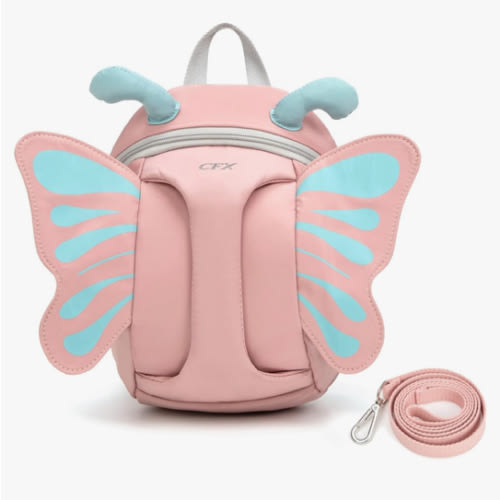 CFX Backpack Leash for toddlers Anti Lost Toddler Leash with Safety Handle, Attractive child backpack leash(Pink Butterfly)
