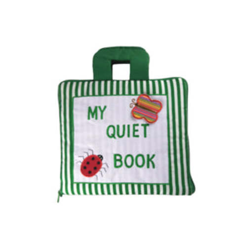 My Quiet Activity Cloth Book - Stripe Green – Little Online Shop