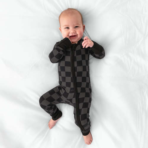 Monochrome Checks Zippy – Little Sleepies