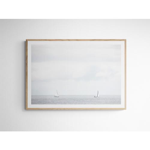 Newport Beach 1520| Sailboat Art| Newport Beach Print| California Photography| Minimalist Sailboat Art| Newport Beach| Southern California