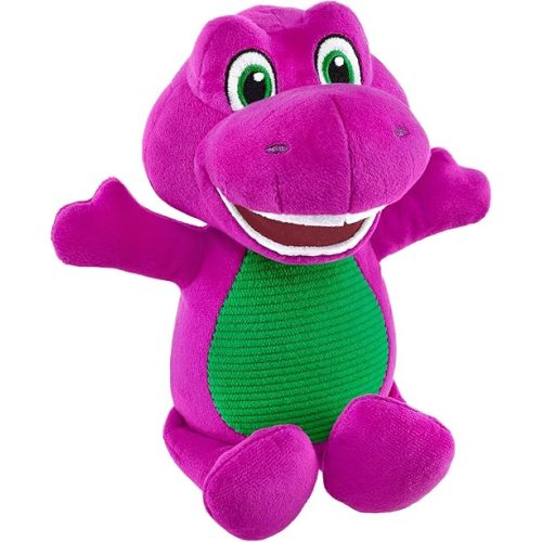 Barney’s World Toddler Toy 8-Inch Barney Plush Dinosaur Character for Preschool Pretend Play Kids Ages 2+ Years