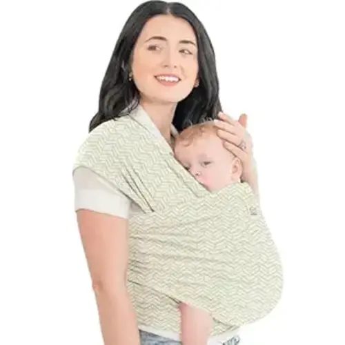 KeaBabies Baby Wrap Carrier - All in 1 Original Baby Carrier Newborn to Toddler Sling, Easy to Wear, Hands Free Bonding, Lightweight, Breathable Infant Wraps (Chevron Maze)