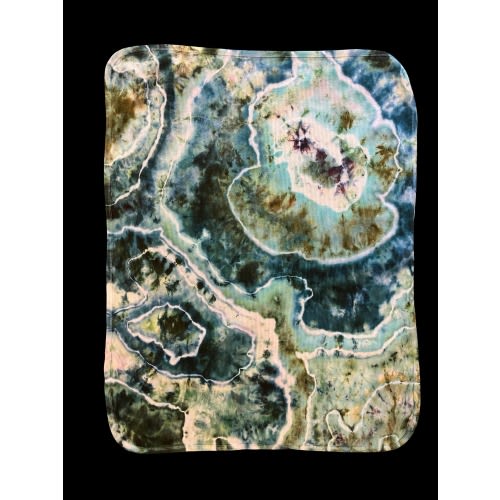 Ice Tie Dye Baby Blanket - 100% Cotton - Waffle Knit
