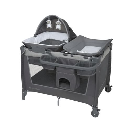 Baby Trend Simply Smart Nursery Center Playard, 2.0, Shale Gray