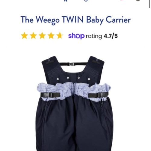 The Weego TWIN Baby Carrier