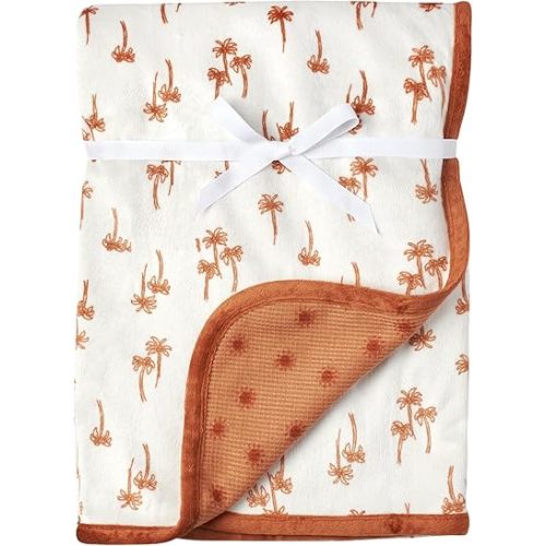 Modern Moments by Gerber Cozy-Soft Unisex Baby Blankets - Multi-use for Baby, Baby Essentials