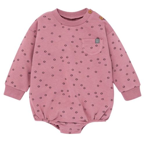Modern Moments™ by Gerber Baby Girls' Long Sleeve Bubble Romper, Daisy Rose, 0-3 Months