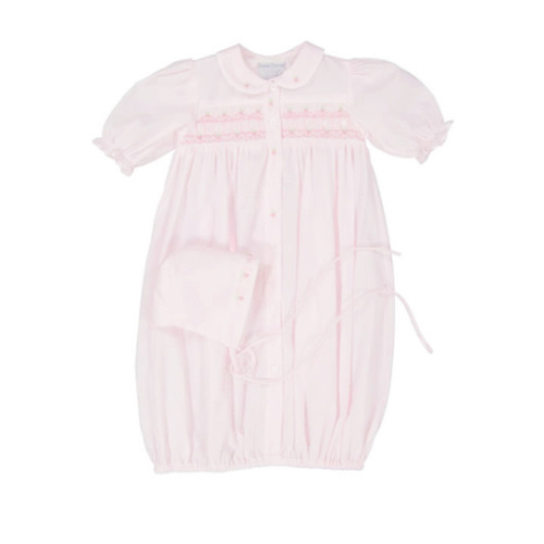 Ribbon Smocked Take Me Home Gown with Hat | Feltman Brothers