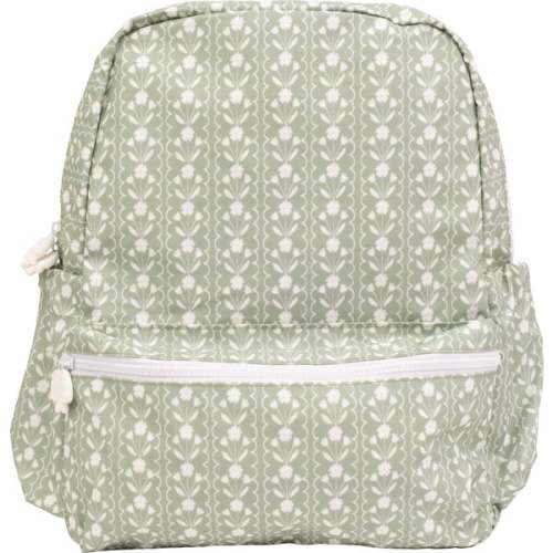 The Large Backpack, Sage Floral - Apple of My Isla | Maisonette
