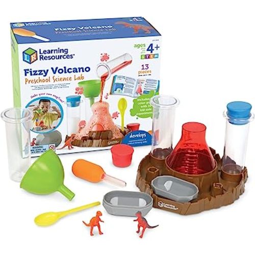 Learning Resources Fizzy Volcano - 13 Pieces, Ages 4+, Preschool Science Lab Kits, Experiments STEM Toys For Kids, Classroom Must Haves