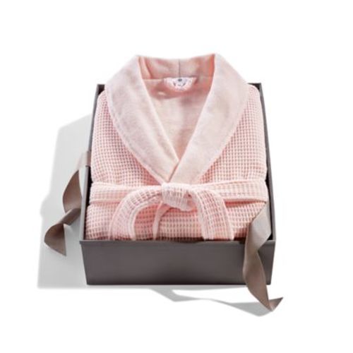 Cotton Boxed Waffle Textured Bath Robe, Exclusively at Macy’s