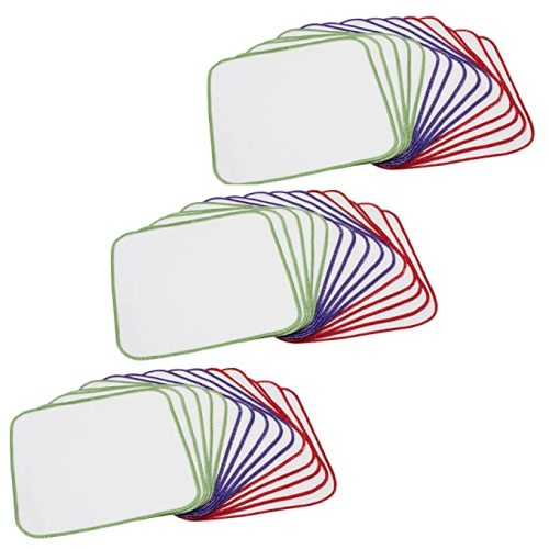 OsoCozy Unbleached Flannel Cloth Baby Wipes - Reusable & Washable - 100% Cotton Three 15 Packs