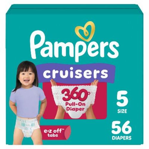 Pampers Cruisers 360 Diapers Super Pack - Size 5 - 56ct