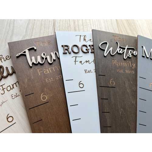 Height Chart Ruler with Name  Height Ruler Wooden Growth Chart Engraved Growth Chart , Wood Measuring Stick for Kids Heirloom Baby Shower