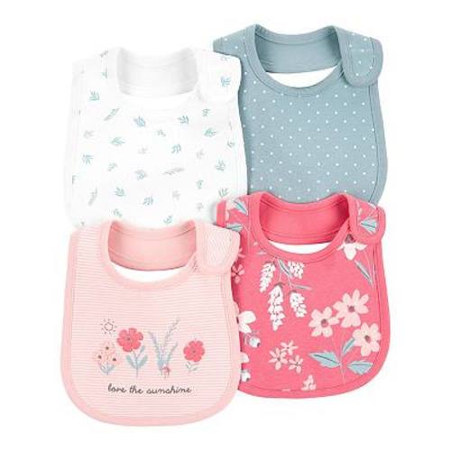 Baby Carter's 4-Pack Floral Teething Bibs