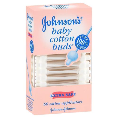 Johnson's Baby Cotton Applicator Buds 60 Pack