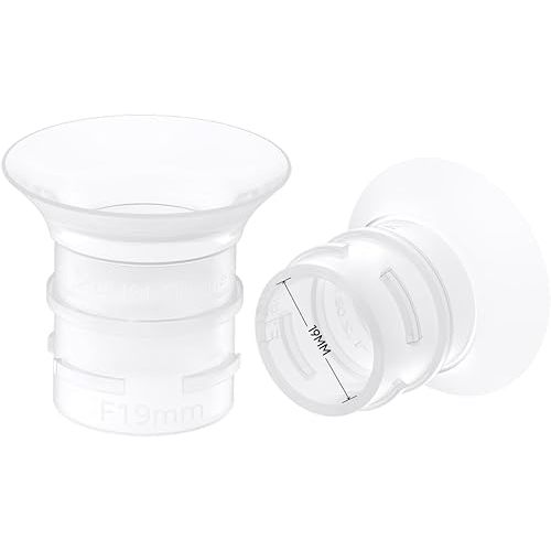 eufy Security Original 19mm Sizing Inserts (2-Pack) for Wearable Breast Pump S1/S1 Pro/E10/E20, Silicone Sizing Inserts, Easy to Install and Use, Comfortable and Precise Fit for Better Suction