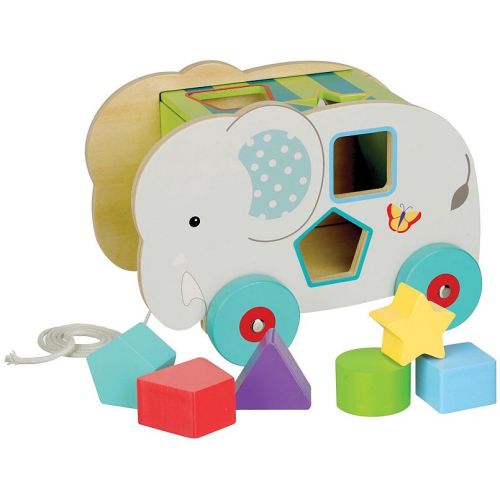 Orange Tree Toys Jungle Elephant Wooden Shape Sorter