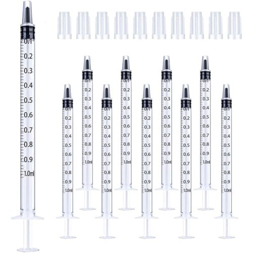 30Pcs 1ml Syringes with Cap Oral Dispenser Syringe