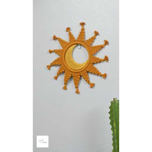 Sun and Moon Macrame: Boho Nursery Wall Hanging