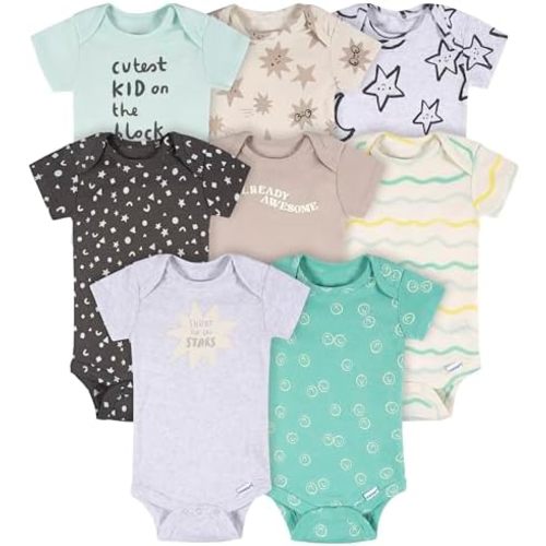 Onesies Brand Baby 8-pack Short Sleeve Mix & Match Bodysuits