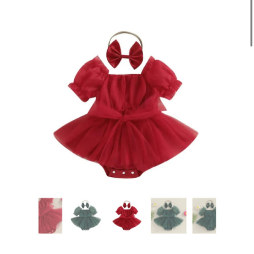 JOSEPHINE Tulle Romper Dress with Headband - Hazel & Bo