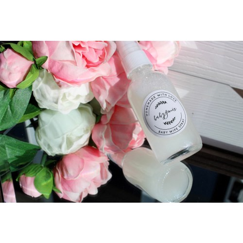 Organic To-Go Baby Wipe Spray, Cloth Wipe Spray, All-Natural Baby Wipe Spray, Baby Butt Spray, Diaper Changing Spray