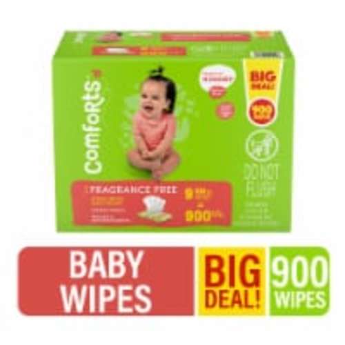 Comforts™ Fragrance Free Baby Wipes BIG DEAL!, 9 pk / 100 count
