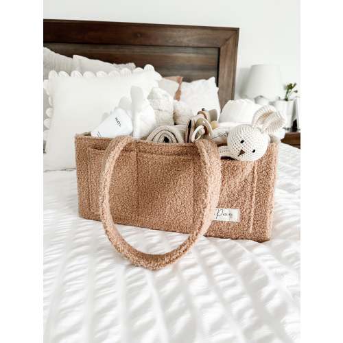 NAPPY CADDY ORGANISER - ALL TEDDY | NUDE