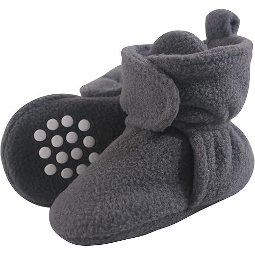 Luvable Friends Baby Girls' Cozy Fleece Booties