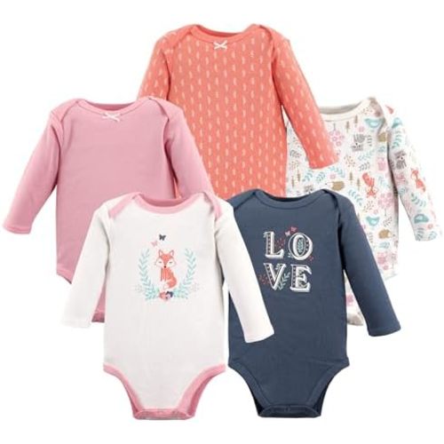 Luvable Friends Hudson Baby Bodysuits 5pk