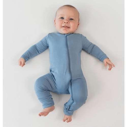 Zippered Romper - Slate