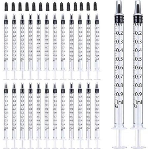 105Pack 1ml Syringes With Plastic Caps