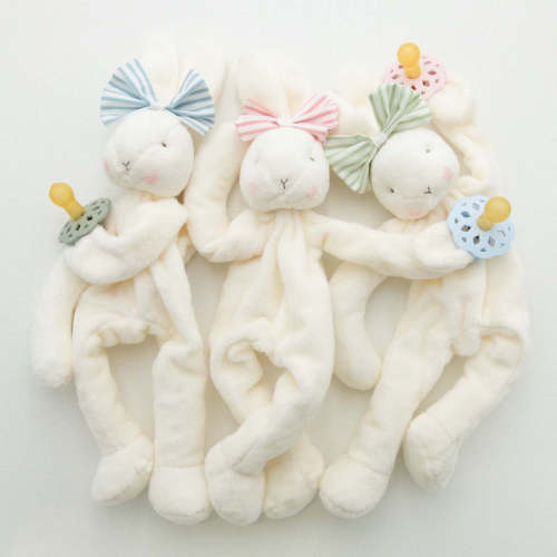 Thea Bunny Buddy | Pacifier Holder – Baby Beau and Belle