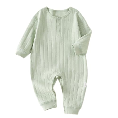 HALQAHA Unisex Newborn Baby Jumpsuit Pure Cotton Long Sleeve Baby Outfit Soft Comfortable Baby Clothes for Boys and Girls