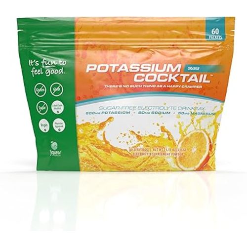 Jigsaw Health Potassium Cocktail | Formerly Pickleball Cocktail | Orange Flavor | 60 Servings (Packets)