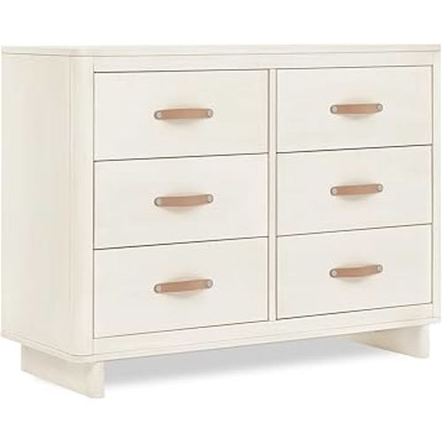 Delta Children babyGap Skye 6 Drawer Dresser with Interlocking Drawers Greenguard Gold Certified, Antique White
