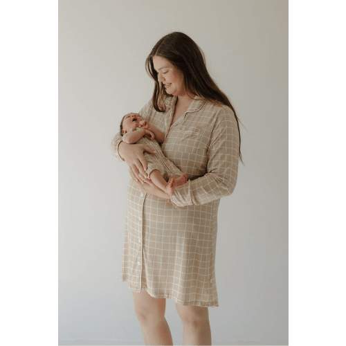 Women's Bamboo Sleeping Dress | Grid