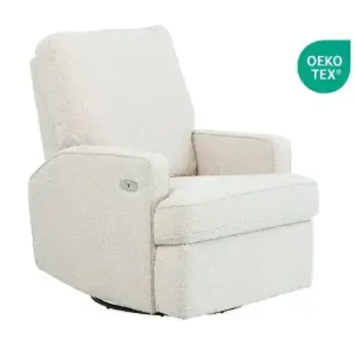 Quinn Electric Recliner Glider Chair with USB in Vanilla Bouclé | IL Tutto | iL Tutto