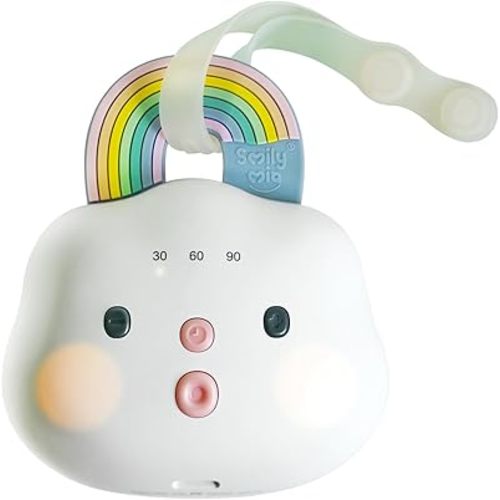 Baby Sound Machine Portable White Noise Machine with 14 Soothing Sounds Rechargeable White Noise Sound Machine with 3 Timer Setting and Night Light