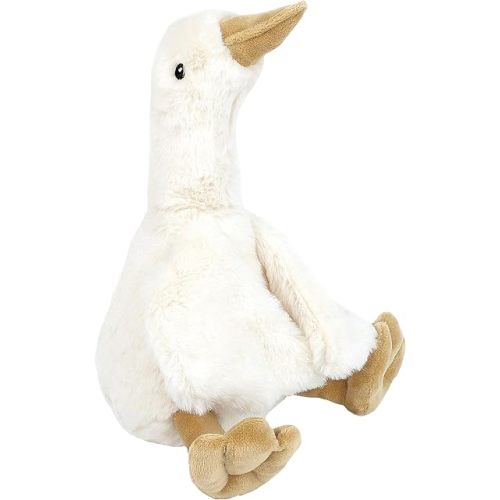 MON AMI Cream PRU Goose 12-Inch Stuffed Animal for Boys & Girls | Soft Goose Plush Toy with Weighted Base | Storytime Companion | Nursery Décor for All Ages
