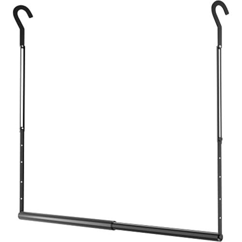 OPKING Hanging Closet Rod Extenders Adjustable Width & Height 1Pack Black