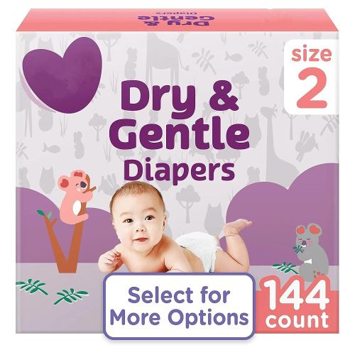Parent's~Choice Dry & Gentle Diapers Size 2, Pack of 1