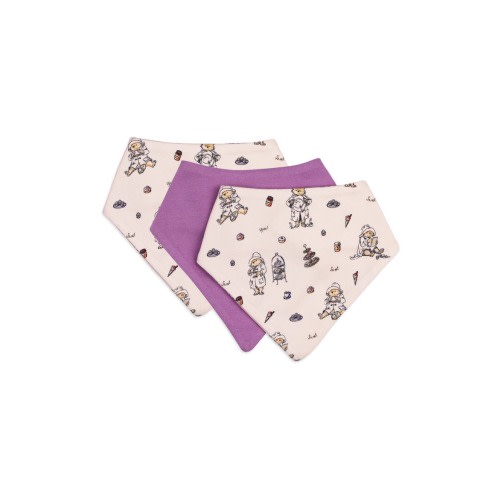 x Paddington© Assorted 3-Pack Organic Cotton Bandana Bibs